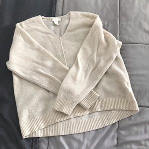H&M White Oversized Sweater